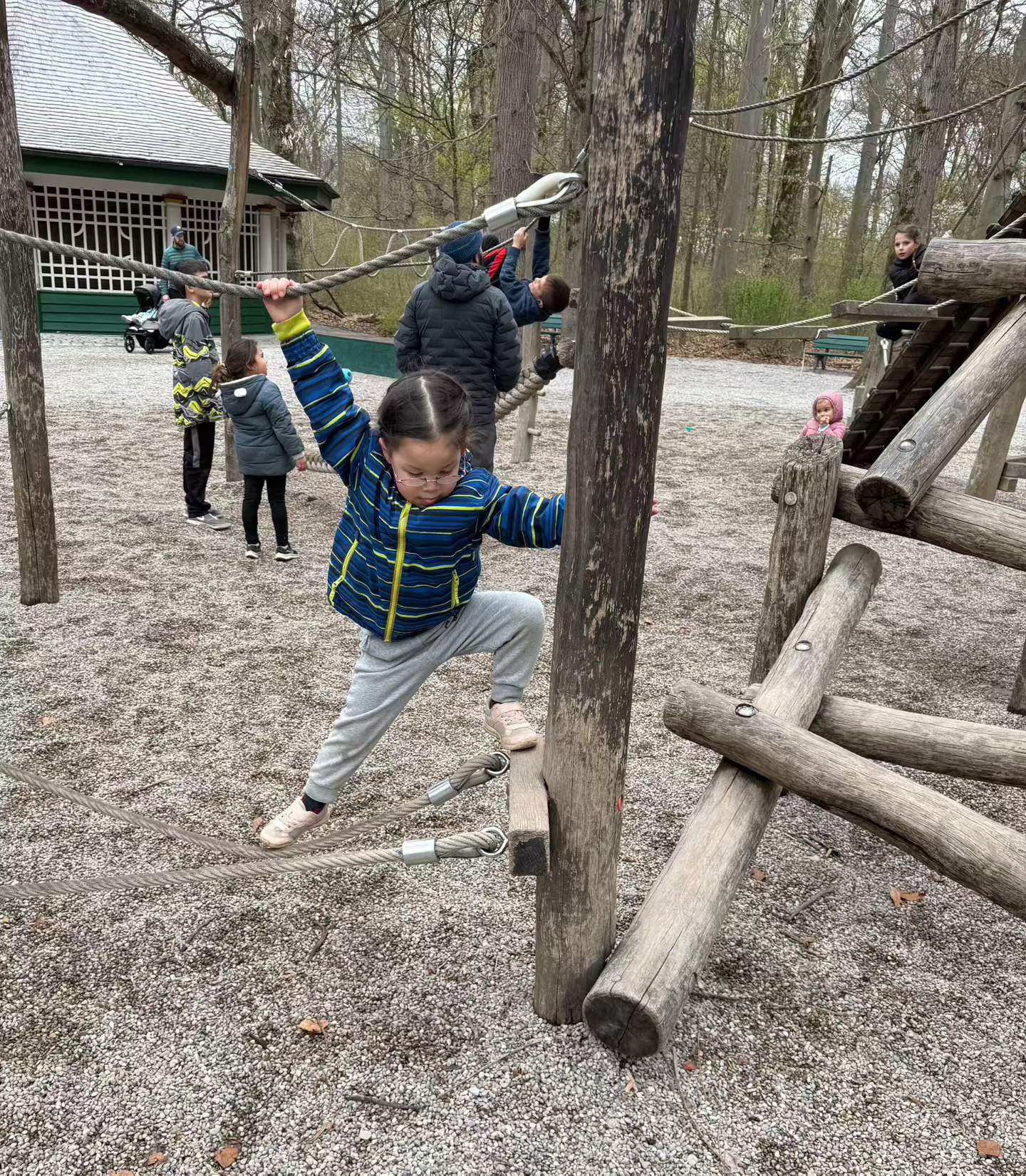 The play area that made this part of the English Garden especially useful for families.