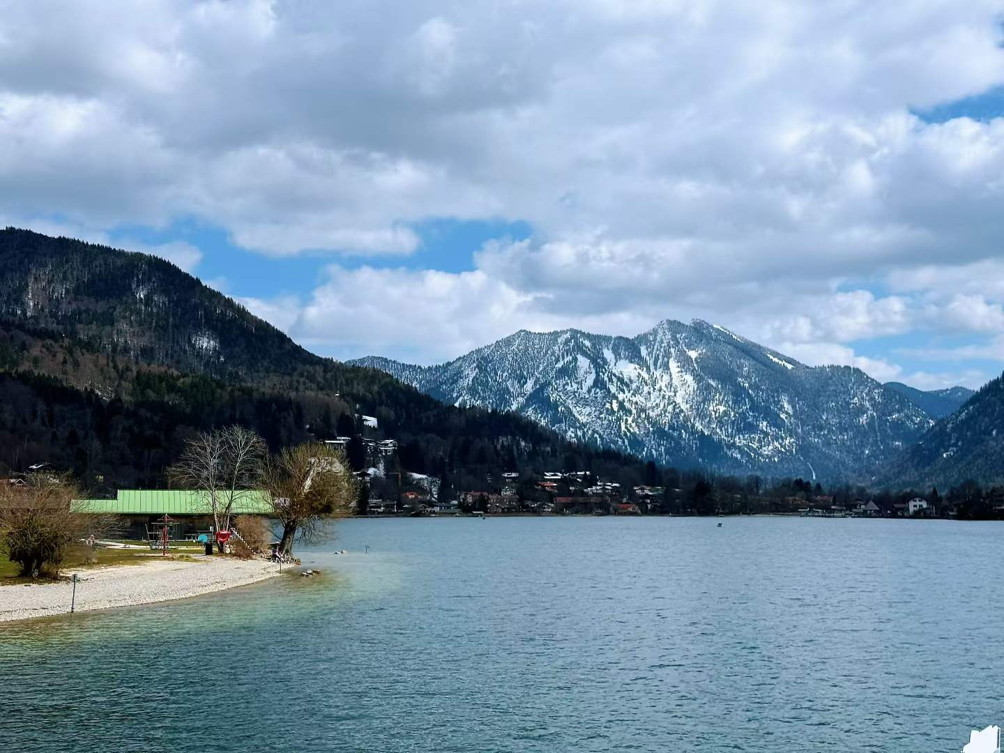 Tegernsee lakeside scenery with mountain views on our family day trip.