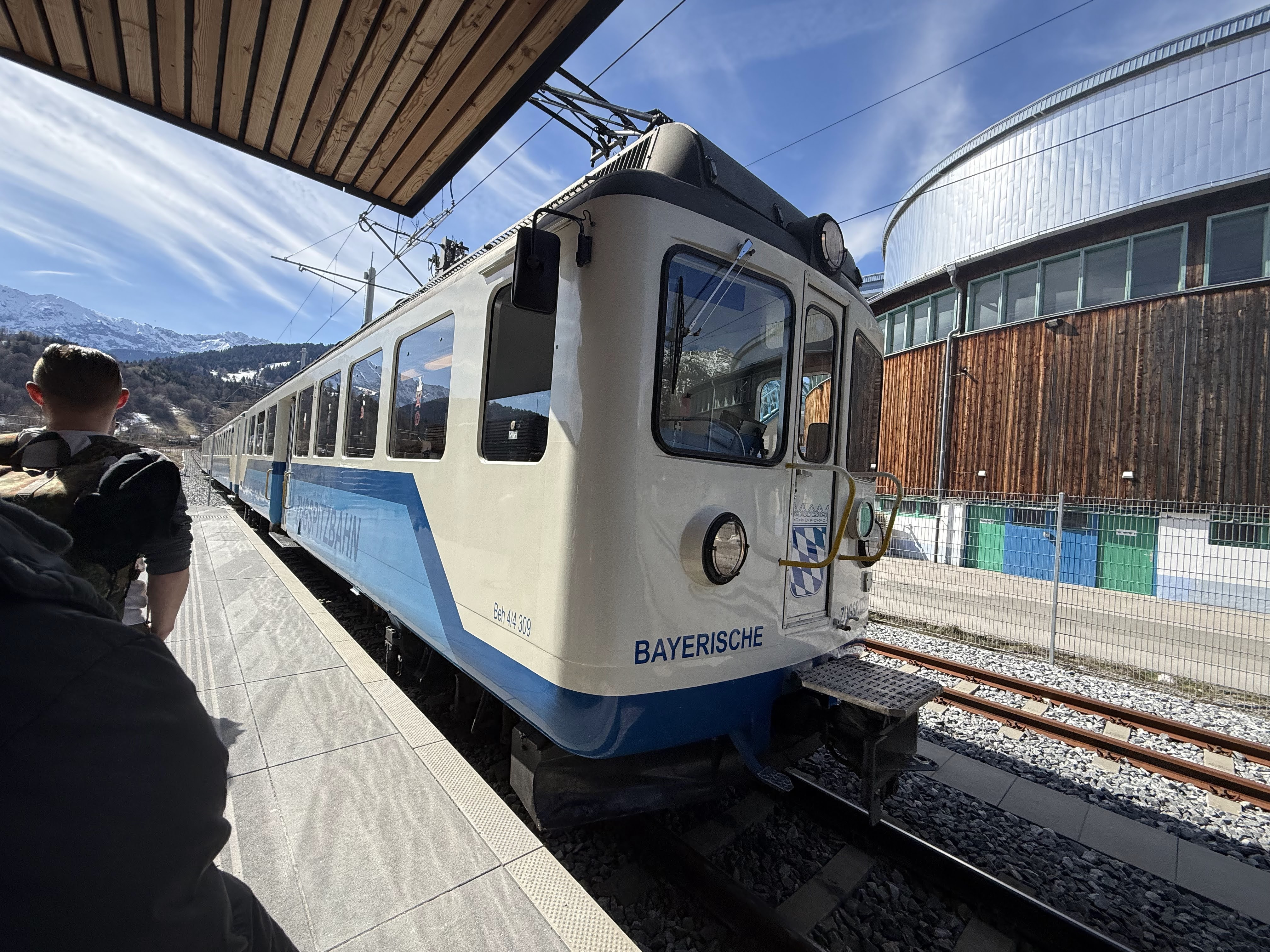 The train-and-mountain setup on the Zugspitze day, which required more planning than any other outing from Munich.