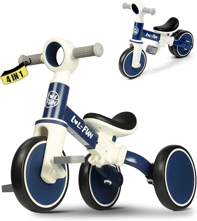 LOL-FUN 4-in-1 Convertible Balance Bike