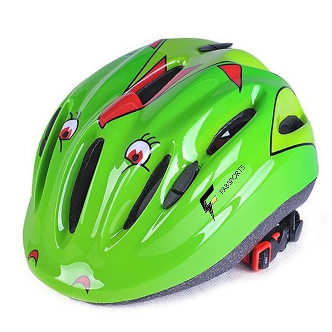 FABSPORTS Printed Safety Helmet for Kids-Boys & Girls ()
