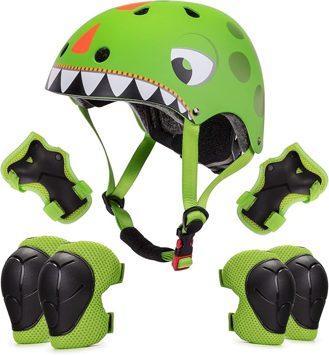 Wdmiya Dinosaur kids bike helmet