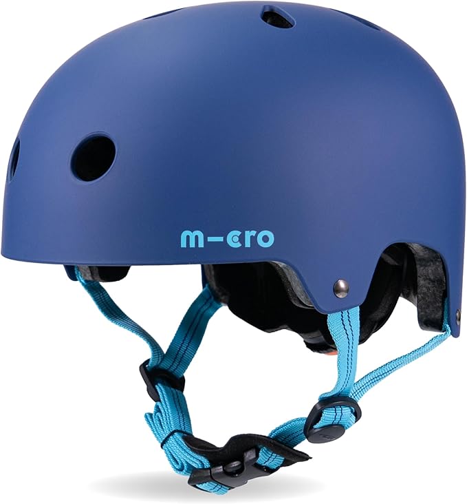 Micro Plain Helmet for Bike and Scooters: Navy