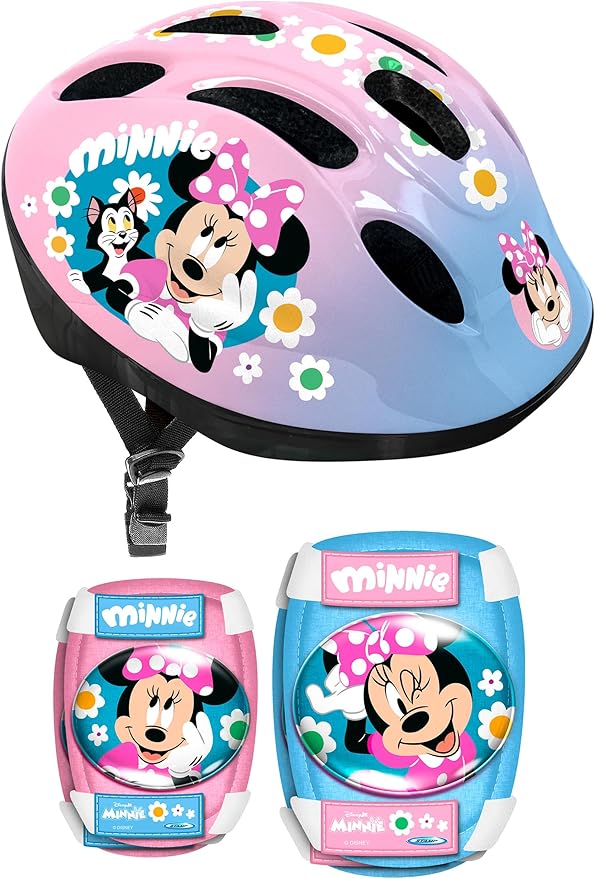 Stamp Minnie kids bike helmet