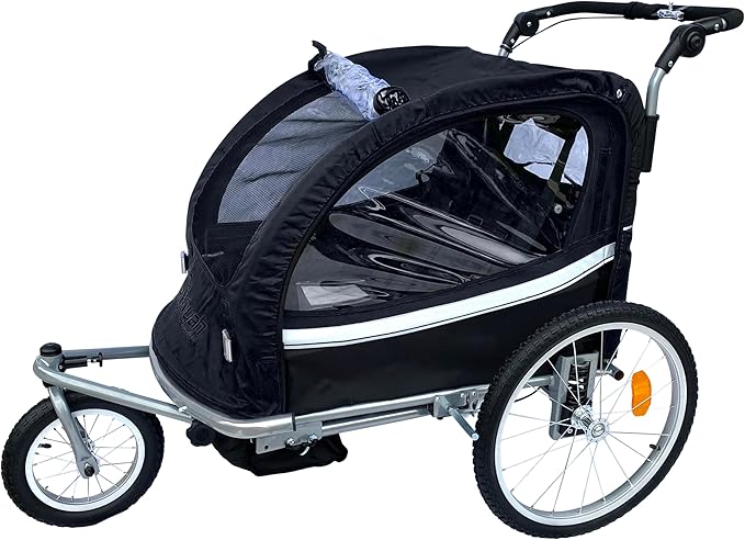 Booyah carriolas 3-in-1 Double remolque para bicicleta