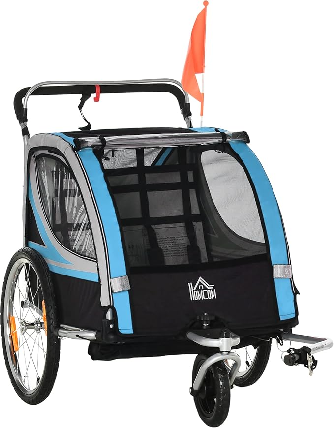 HOMCOM 2-in-1 Child Trailer