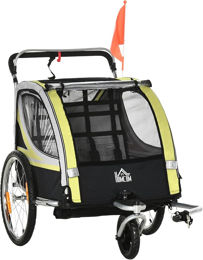 HOMCOM remolque infantil plegable 2 en 1