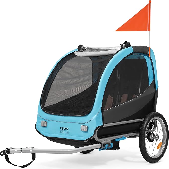 VEVOR JBT02S1 — remorque vélo double en aluminium