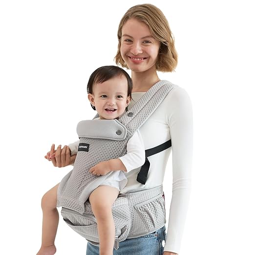 Momcozy Baby Carrier with Hip Seat