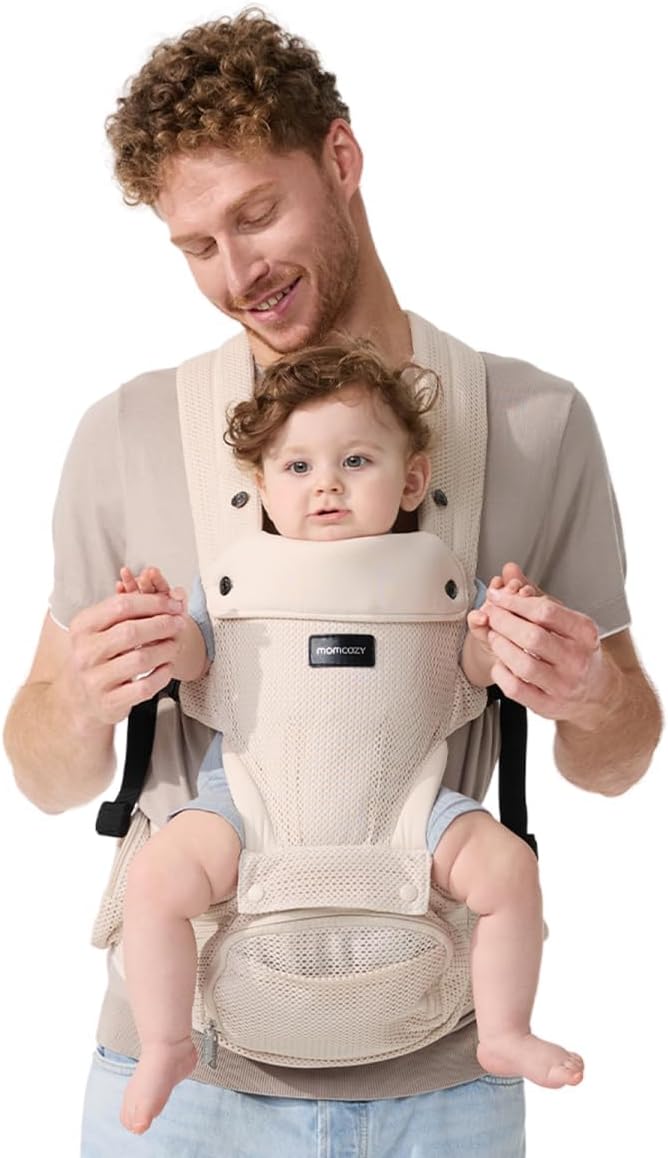 Momcozy 2-in-1 Hip Seat Baby Carrier