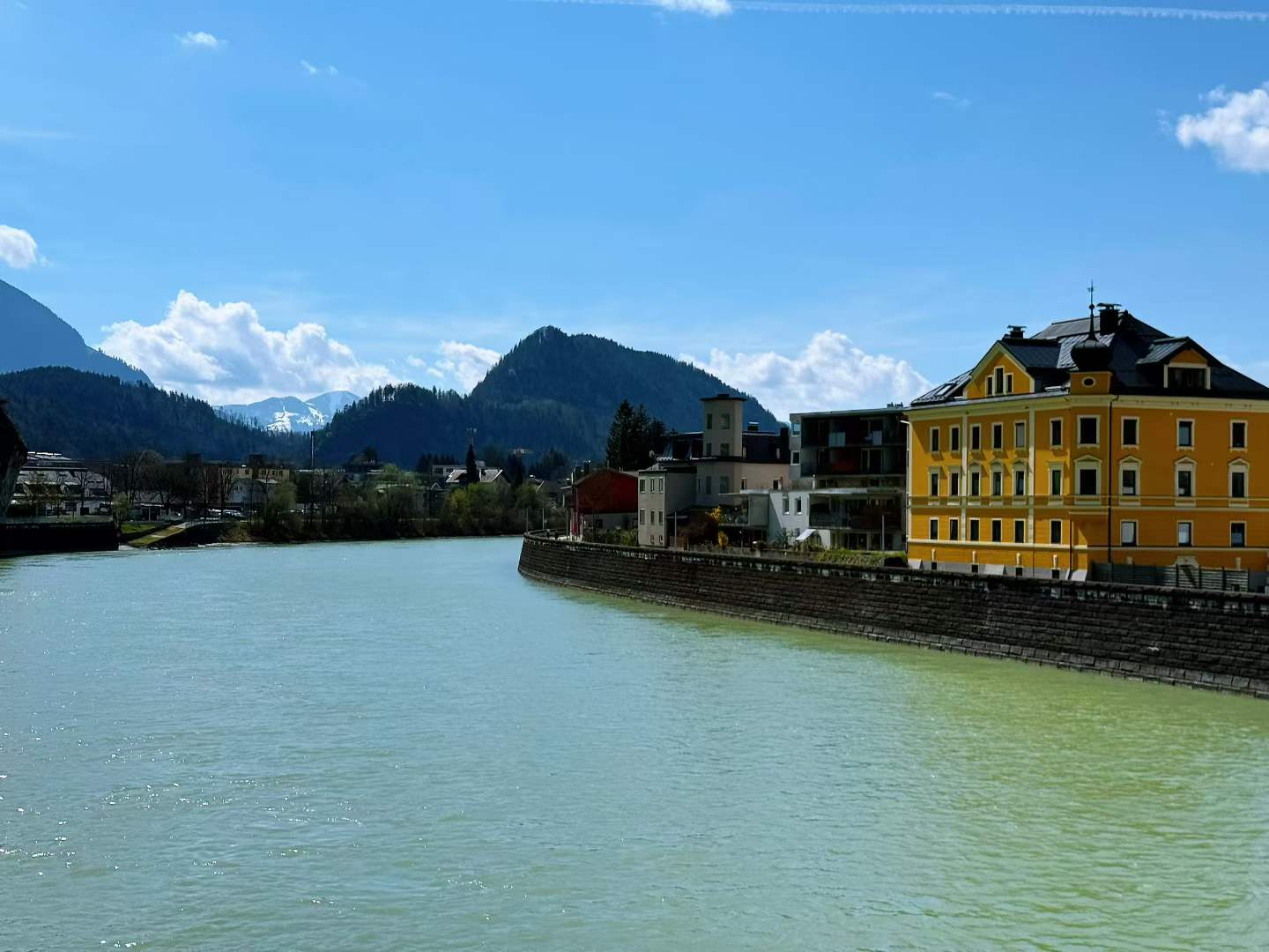 A wider river view in Kufstein, where the town felt relaxed from the first hour.