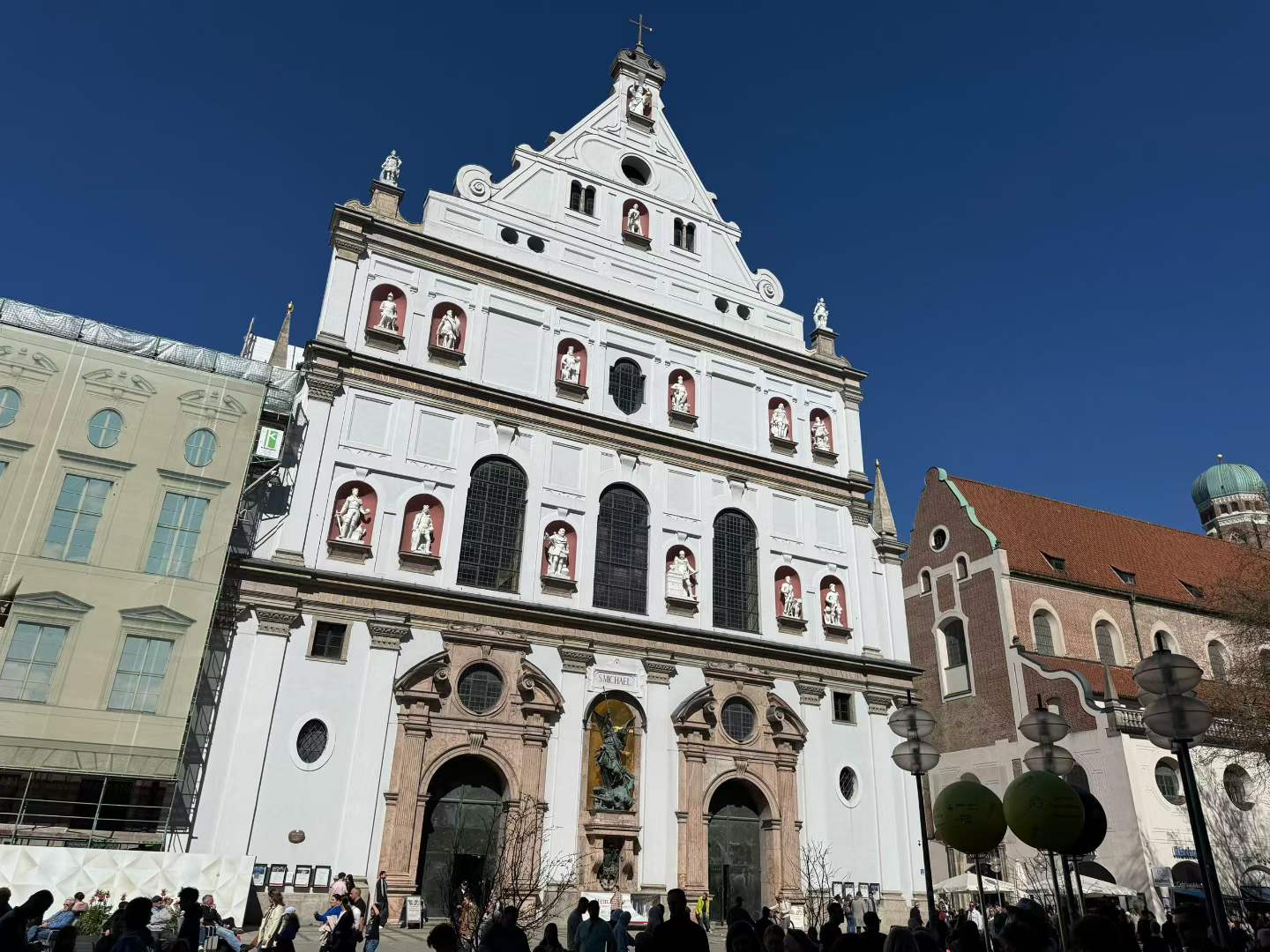 Michaelskirche on a later old-town walk, which worked better once we stopped trying to do everything in one day.