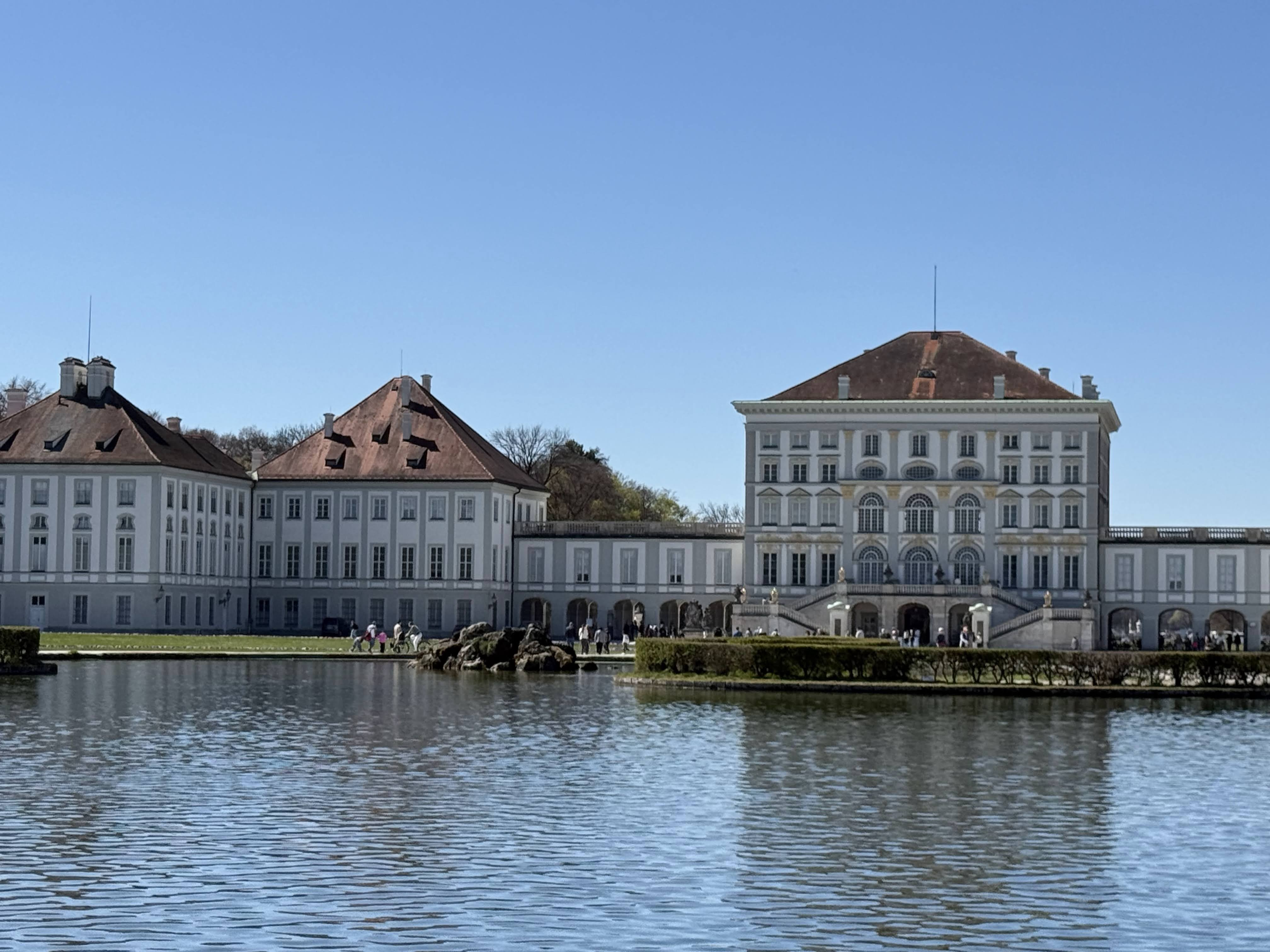Nymphenburg Palace and water during one of our easier family walks in Munich.