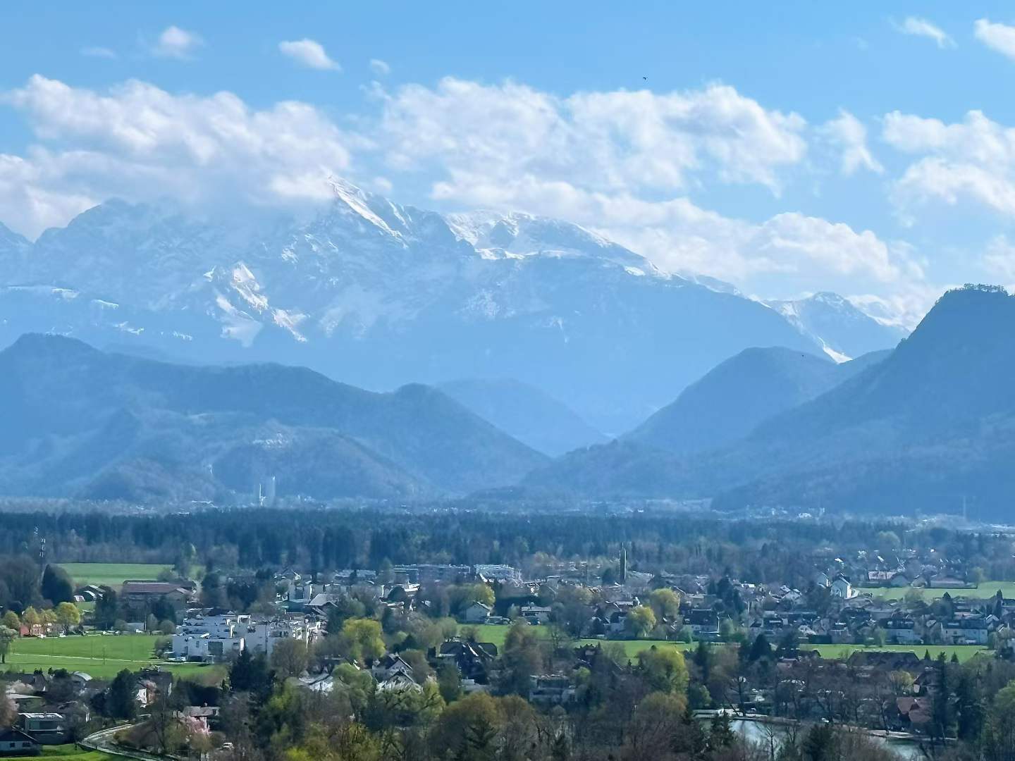 The fortress above Salzburg, which gave the whole day a stronger sense of spectacle than Regensburg.