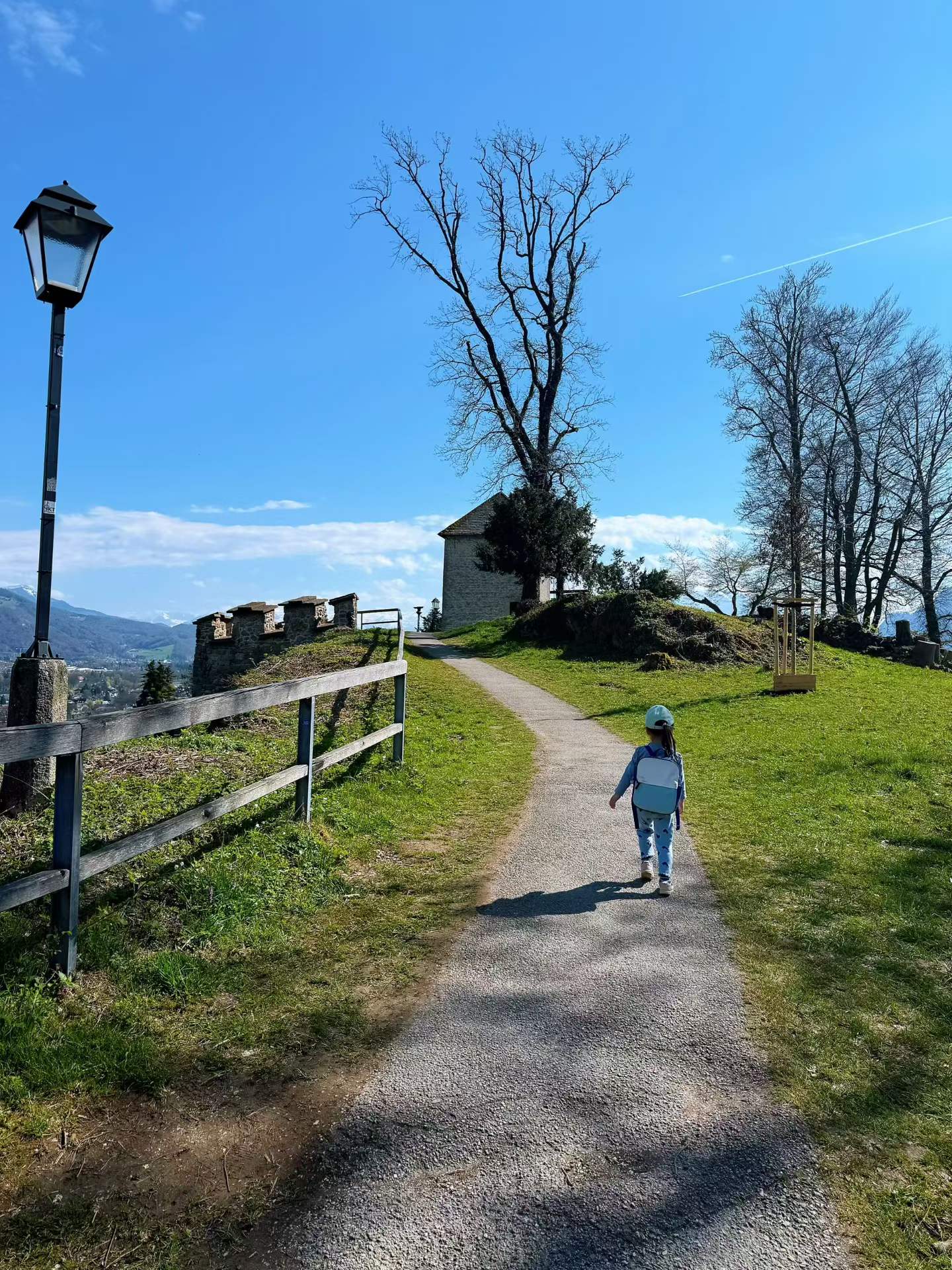 The wider mountain backdrop around Salzburg, which made the city feel more dramatic even before we reached the viewpoint.