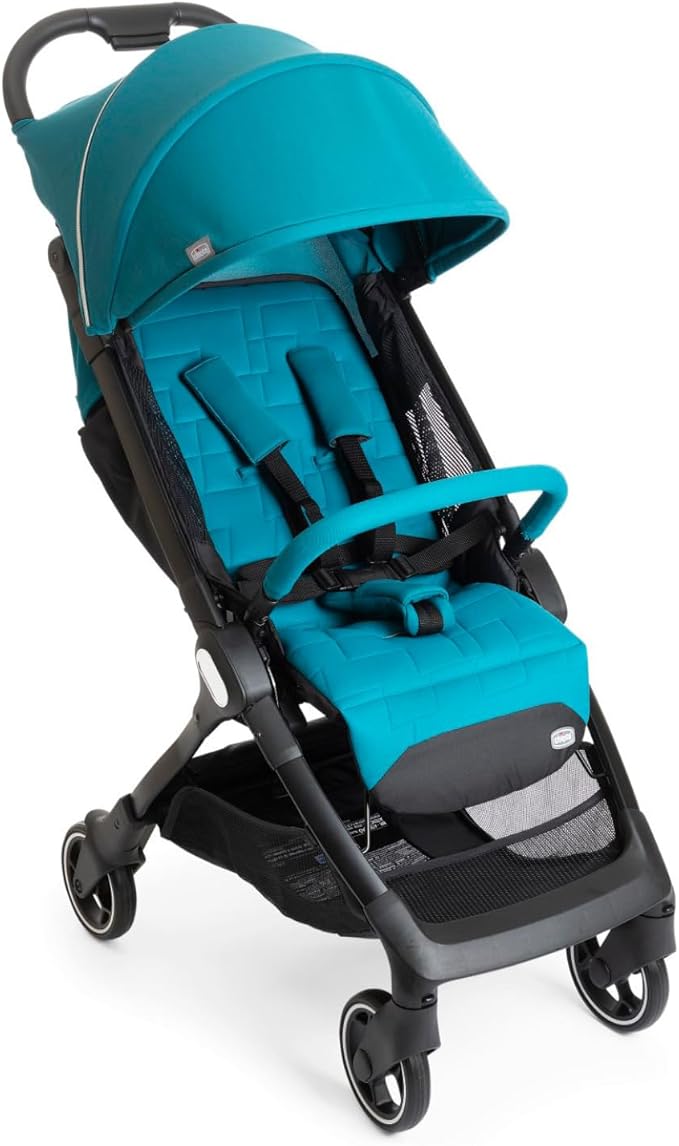 Chicco We Buggy, Foldable, Ultralight, from 0 Months to 22 kg, Tilting Travel Buggy with Sleeping Position, Padded Shoulder Straps, Compact, Protective Cover and Rain Cover – Balm
