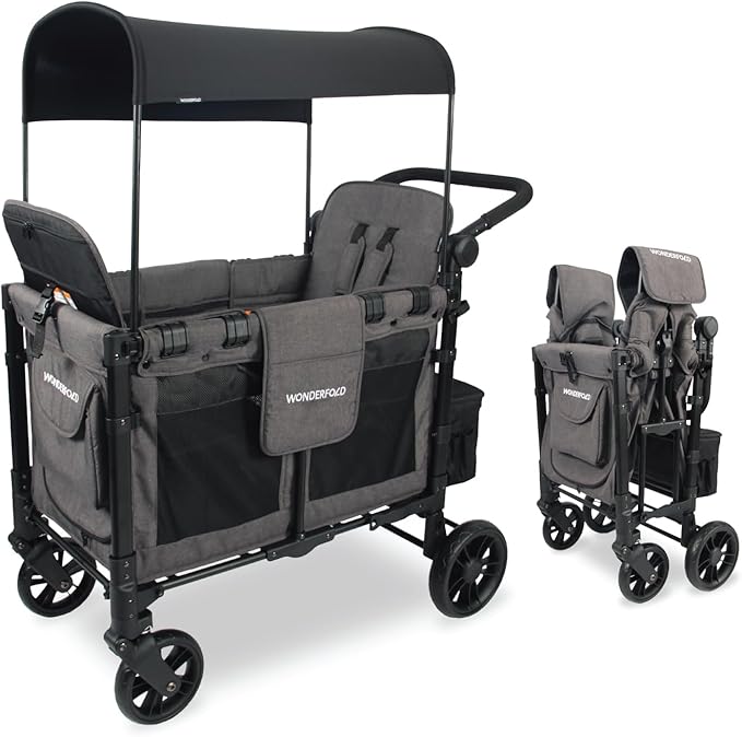WonderFold W2 Elite Stroller Wagon Charcoal