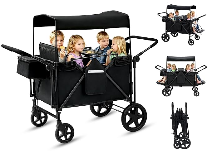 wanan Four-Child Stroller Wagon