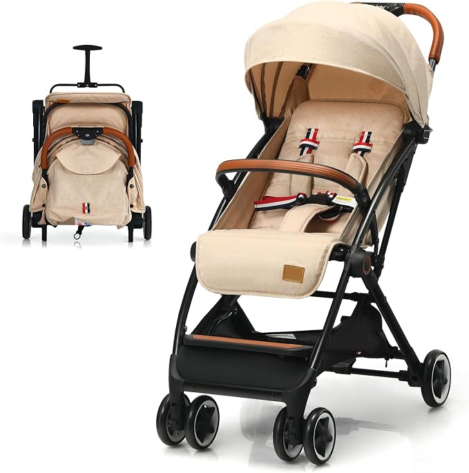 COSTWAY Foldable Travel Stroller 9CB1