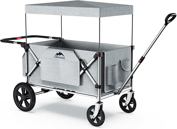 MAIZOA Two-Seat Foldable Stroller Wagon