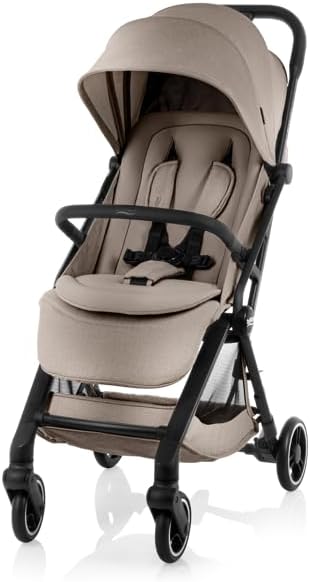 A compact Britax stroller on a white background.