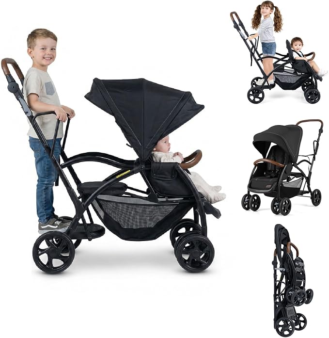 INFANS Convertible Double Stroller