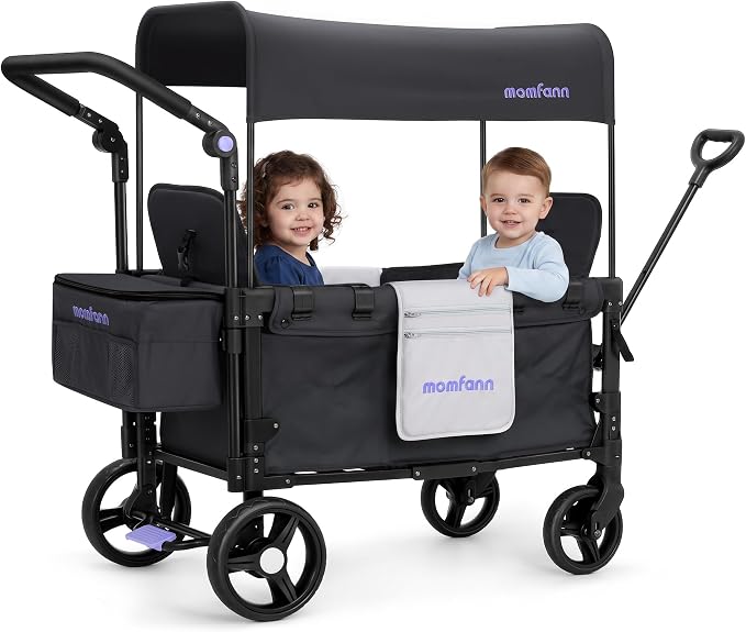MOMFANN Two-Seat Stroller Wagon